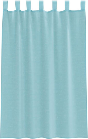 vidaXL Set Curtains Window With Tab Tops Turquoise 140x175cm