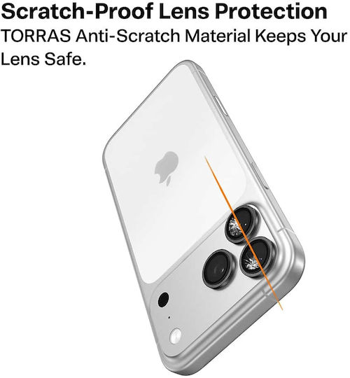 Torras Handy-Kameraschutz Membran Orange Für Das Iphone 17 Pro / Iphone 17 Pro Max
