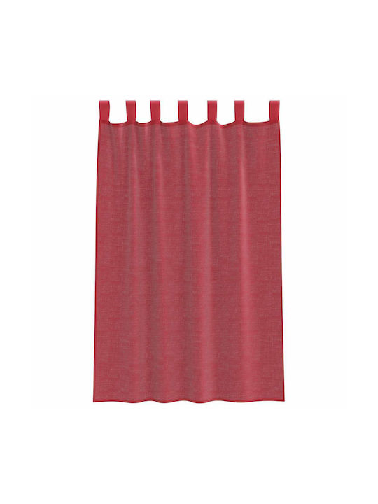 vidaXL Set Curtains Window With Tab Top Wine Red 140x175cm