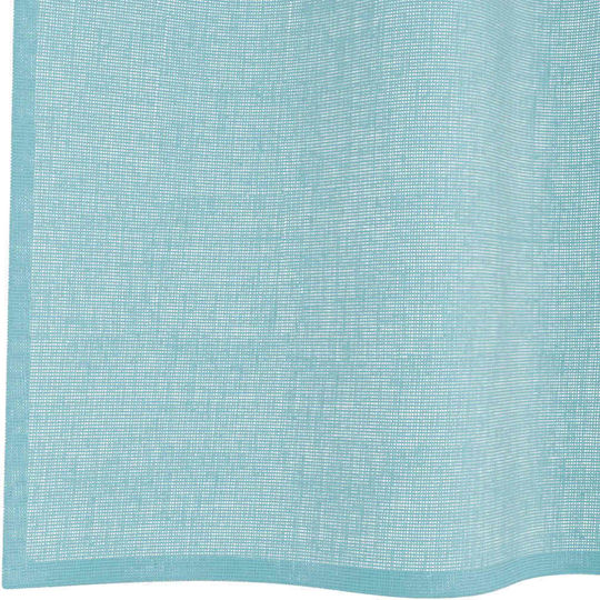 vidaXL Комплект Пердета И Завеси С Презрамки Voile Тюркоазени 140x245см