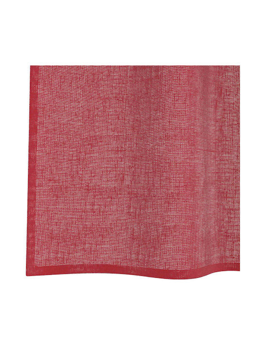 vidaXL Set Curtains Window With Tab Top Wine Red 140x175cm
