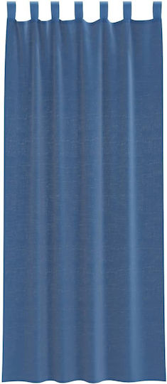 vidaXL Set Vorhänge mit Oberer Registerkarte Voile Blau Royal 140x260cm