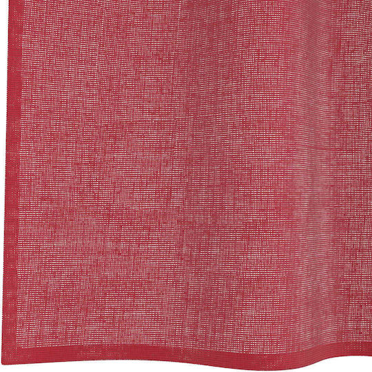 vidaXL Set Curtains With Tab Tops Wine Red 140x260cm