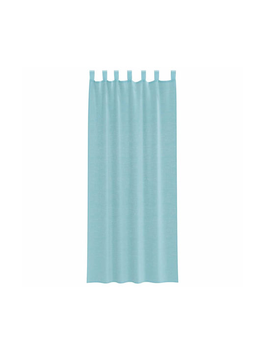 vidaXL Set Curtains with Tab Tops Turquoise 140x260cm