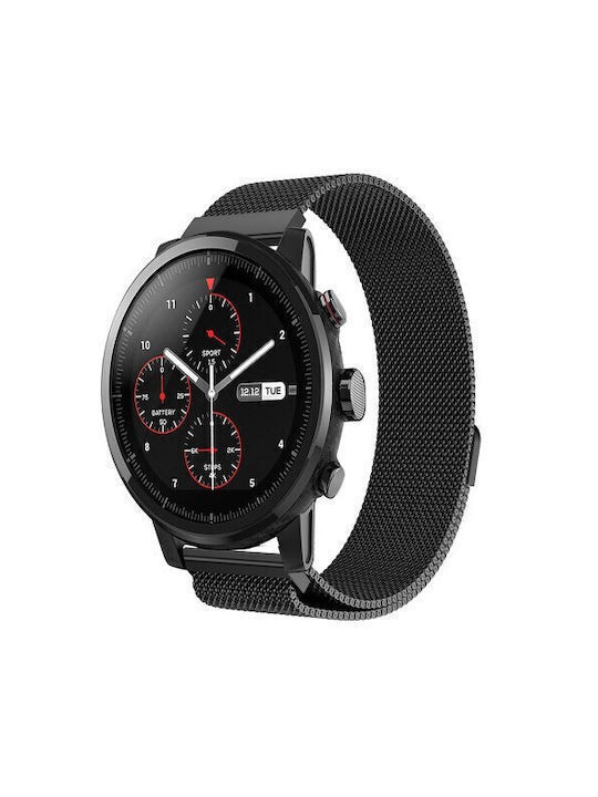 Milanese Μεταλλικό Λουράκι Μαγνητικό Κλείσιμο Huawei Watch Gt 6 46mm Gt 6 Pro 46mm Black Milanese Μεταλλικό Λουράκι Μαγνητικό Κλείσιμο Huawei Watch Gt 6 46mm Gt 6 Pro 46mm Black