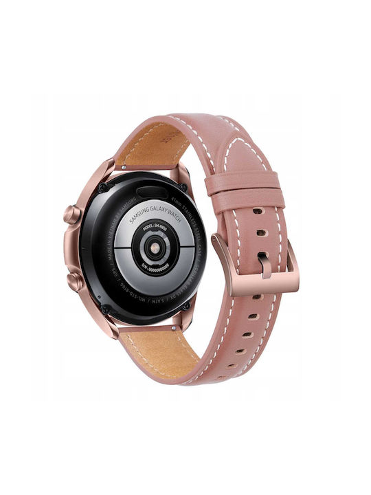 Spacecase Λουράκι Δερμάτινο Ροζ (Galaxy Watch 42mm)