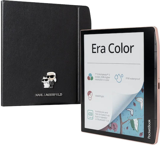 Pocketbook Era Color 7" (32GB) с калъф Karl Lagerfeld Опушен бежов