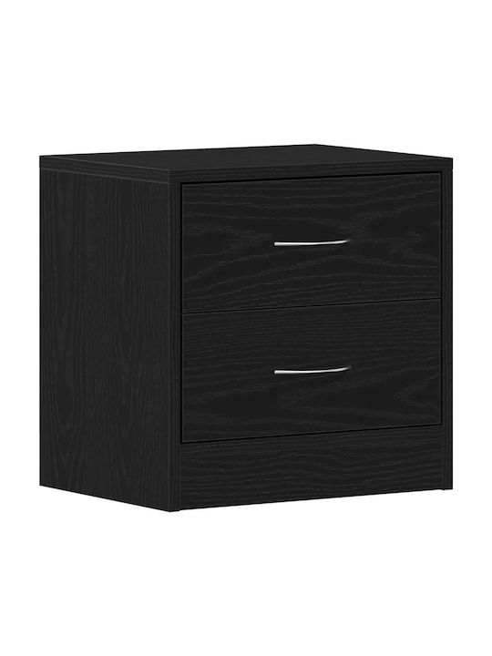Wooden Black Bedside Tables 2 Pieces 40x30x40cm