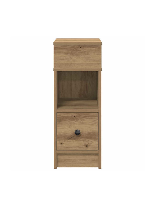 Nachttische Holz Braun 2 Stück 25x31x66cm