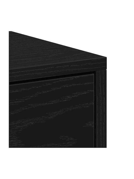 Wooden Black Bedside Tables 2 Pieces 40x30x40cm