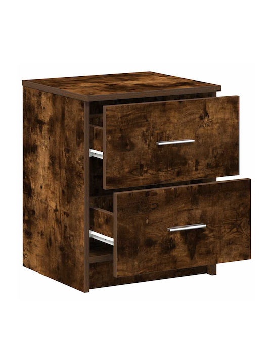 Wooden Brown Bedside Tables 2 Pieces 40x36x50cm