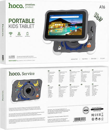 Hoco A16 Kids Tablet 7" (4GB/32GB) Gri