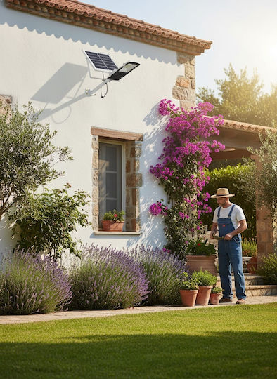Street Solar Light 50W 5800lm Cold White 6500K with Photocell and Remote Control IP65