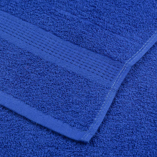 vidaXL Bath Towel Set 4pcs 30x50cm Blue Weight 360gsm