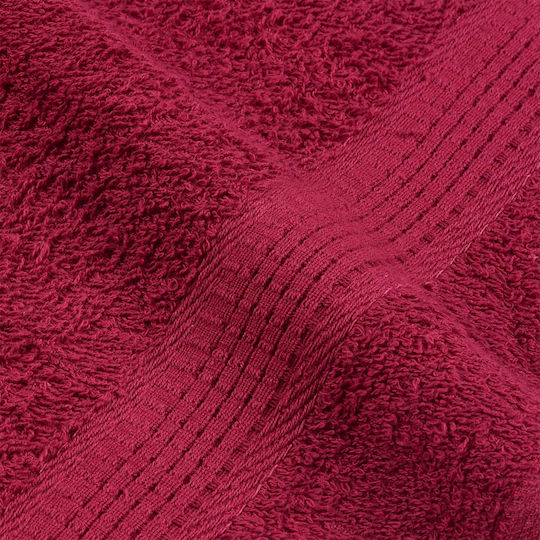 vidaXL Face Towel Burgundy 2 Pieces