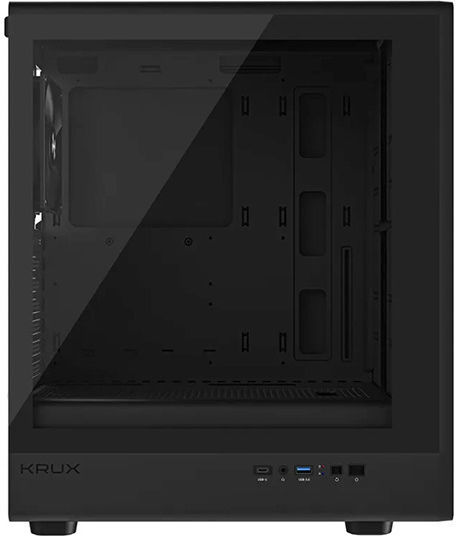 Krux Heliora Midi Tower Κουτί Υπολογιστή Μαύρο