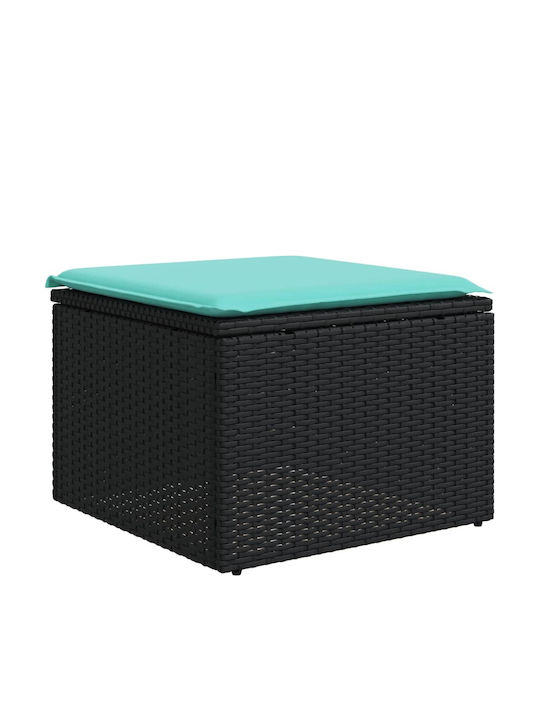 Set Cameră De Zi Pentru Exterior 6 Piese Negru Cu Perne