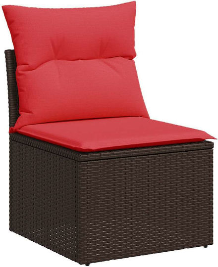Garten- und Outdoor-Möbelsets 7 Stück Braune mit Kissen