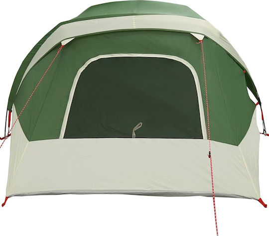 vidaXL Camping Tent Pop Up Green For 6 People