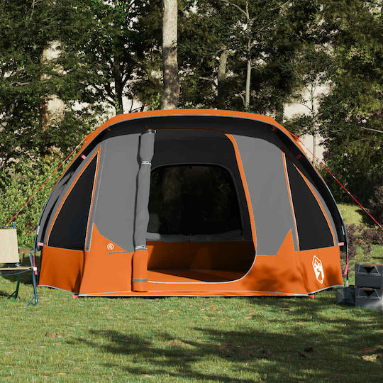 vidaXL Σκηνή Camping Γκρι για 6 Άτομα