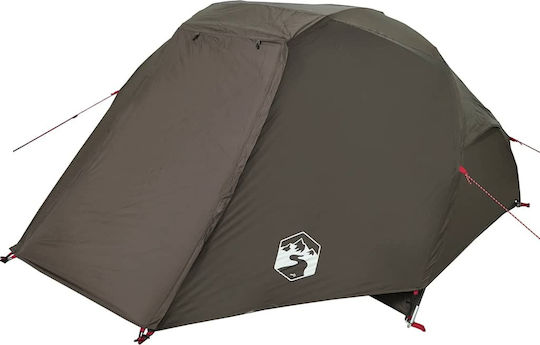vidaXL Fishing Tent Brown for 3 People