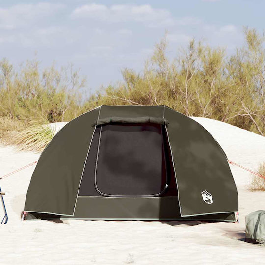 vidaXL Fishing Tent Brown for 3 People