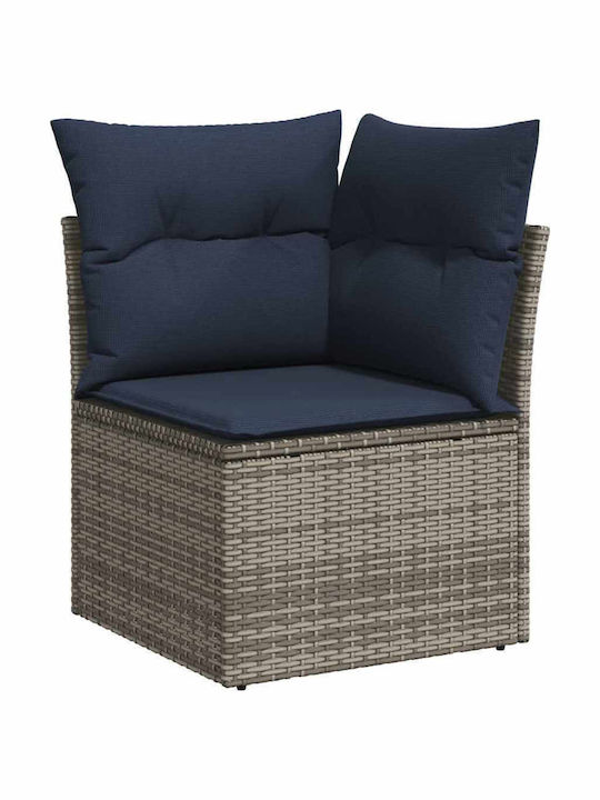 Garten- und Outdoor-Möbelsets 7 Stück Grau mit Kissen