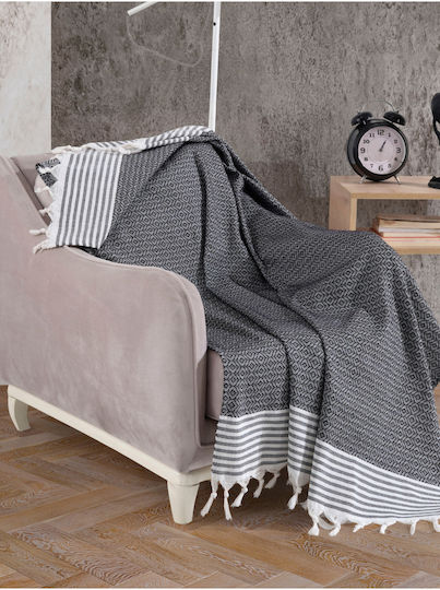 SteweHome Πολυθρόνας Π150xΜ180cm Μαύρο SteweHome Πολυθρόνας Π150xΜ180cm Μαύρο