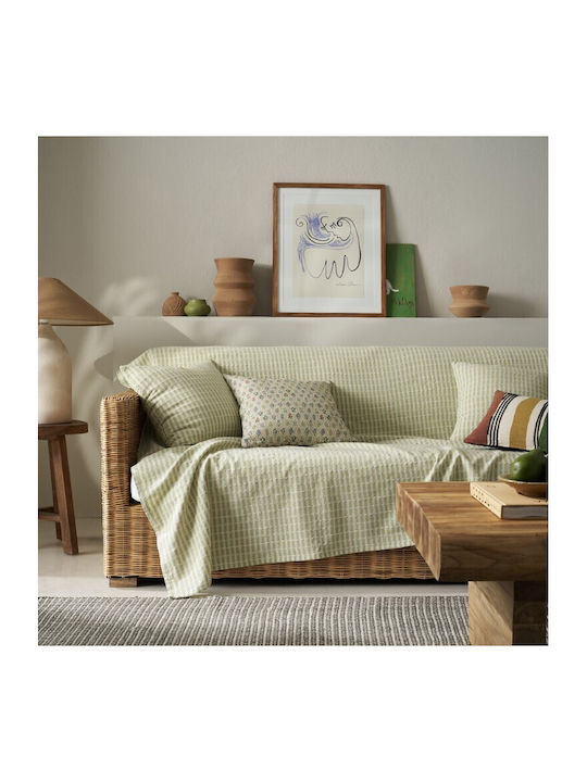 Gofis Home Elysia Armchair Throw Jacquard 180x180cm Green