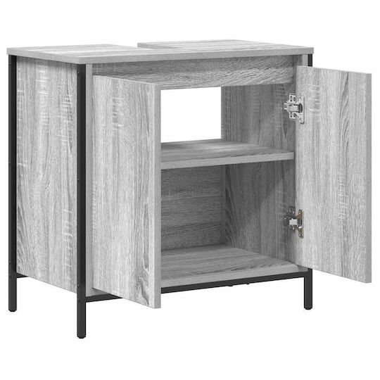 vidaXL Bathroom Vanity Unit Without Sink M60xD34.5xH60cm Gray