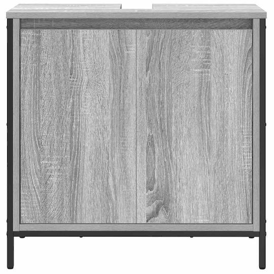 vidaXL Bathroom Vanity Unit Without Sink M60xD34.5xH60cm Gray