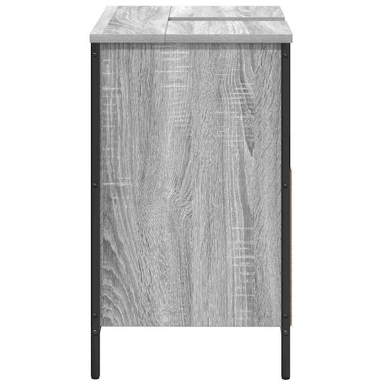vidaXL Bathroom Vanity Unit Without Sink M60xD34.5xH60cm Gray