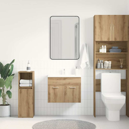 vidaXL Плот Без Мивка 60x38.5x46cm Артисан Дъб