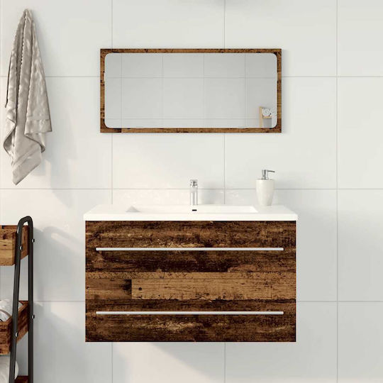 vidaXL Bench Without Sink M80xD38.5xH48cm Old Wood