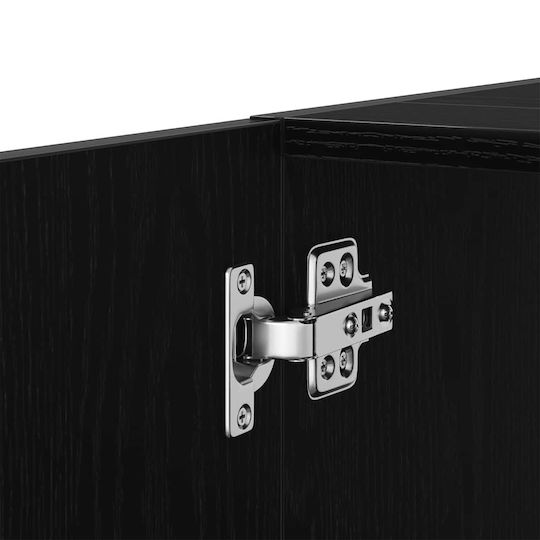 vidaXL Плот Без Мивка 63x30x54см Черен Дъб