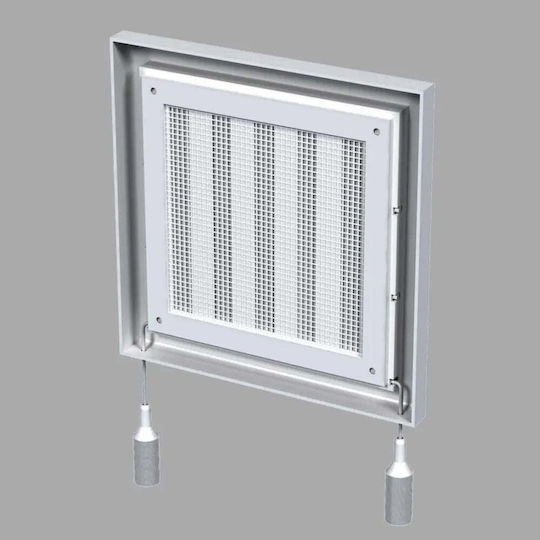 Vents Περσίδα Εξαερισμού 19x19cm Τετράγωνη με Σίτα