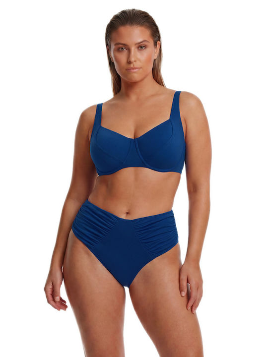 Bikini Slip Ψηλόμεσο Navy Μπλε