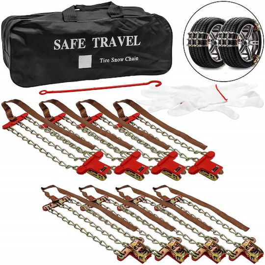205-225mm Anti-slip Straps 4x4 Car 8pcs