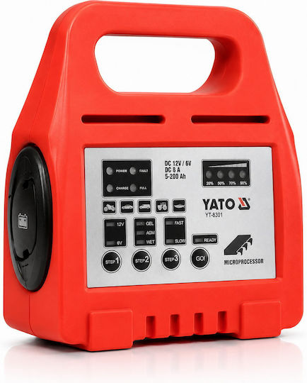 Yato Φορτιστής Μπαταρίας Αυτοκινήτου 6/12V