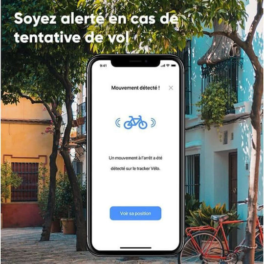 Invoxia Мини GPS Тракер Bike Bluetooth / WiFi за Деца/възрастни хора / Велосипеди Waterproof IP67