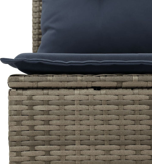 vidaXL Garden & Outdoor Furniture Set Living Room 7 Pieces Gray with Pillows