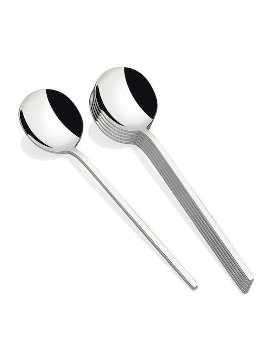 SteweHome Set Löffel Abendessen Rostfreier Stahl Silber 6 Stück