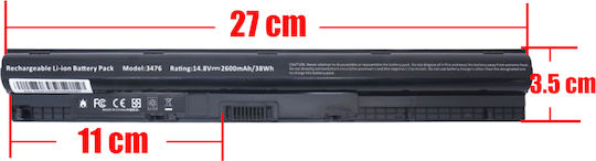 Батерия за лаптоп за Dell Inspiron 3551 5551 5555 5558 5758 Vostro 3451 Hd4j0 M5yik Wkrj2 Gxvj3 1kfh3 P51f002 Код-1-bat0050 2200mAh