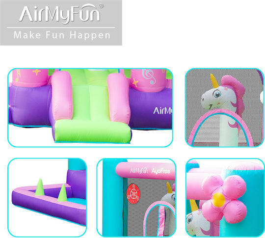 ForAll Φουσκωτό Rainbow Melody με Τραμπολίνο & Τσουλήθρα για 3+ Ετών