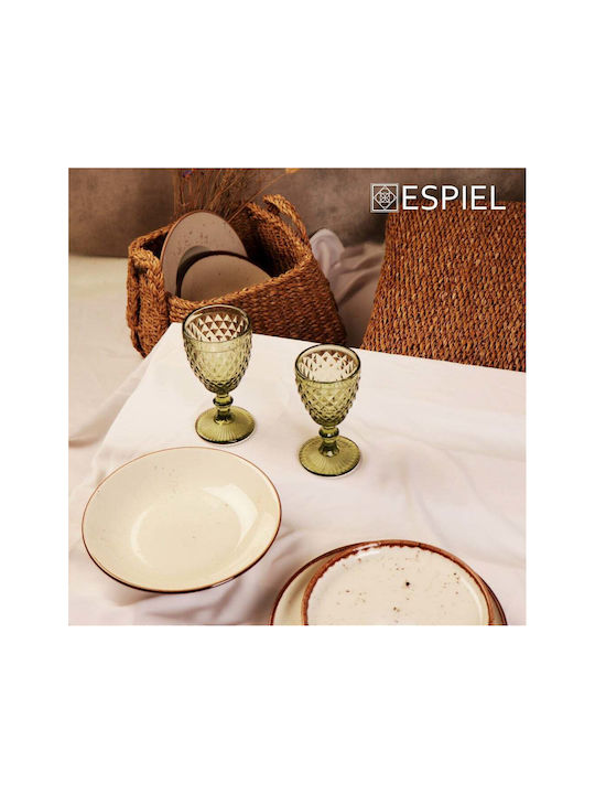 Espiel Tristar Set Water Glasses from Glass in Green Color 6 Pieces
