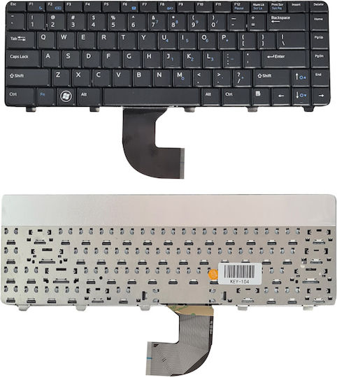 Laptop Keyboard for Vostro 3300/3400/3500 without Frame and English (US) Layout in Black Color KEY-104