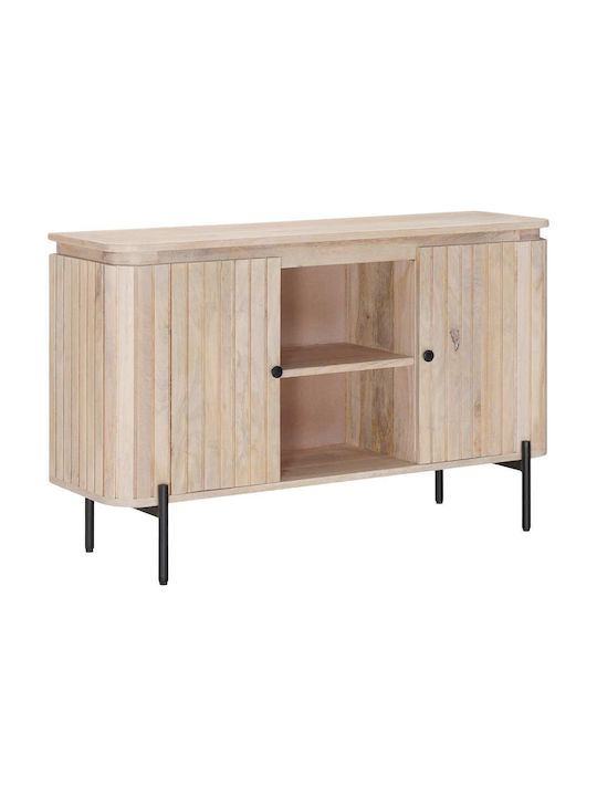 Wooden Sideboard Beige 105x30x65cm