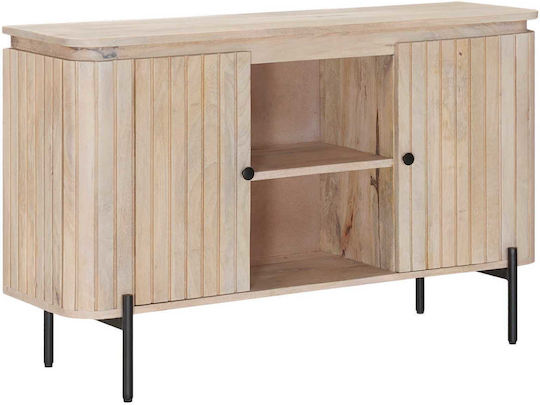 Μπουφές Ξύλινος Μπεζ 105x30x65cm