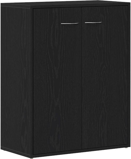 Μπουφές Ξύλινος Μαύρος Δρυς 60x30x75cm