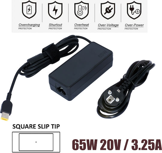 Τροφοδοτικό Laptop Ac Adapter Φορτιστής Lenovo 65w 20v 3.25a 7.9mm X 5.5mm 45n0262 Laptop Notebook Charger Oem Υψηλής Ποιότητας Κωδ.60063